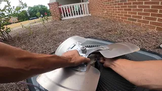 Replacing a condenser fan motor on a Goodman