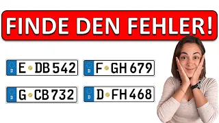 🚀🚀🚀 Welches KENNZEICHEN tanzt aus der Reihe? | Mathe 1%-Quiz