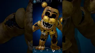 FNAF AR - Damaged Golden Freddy Jumpscare & Workshop Animations