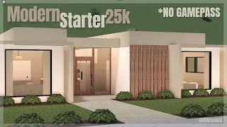 Modern Starter 25k | NO GAMEPASSES | Bloxburg Speedbuild | Grxceea