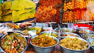 Street food compilation, amazing Cambodian street food, Khmer food market scenes