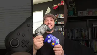 Nintendo Switch pro controller vs GameCube controller.