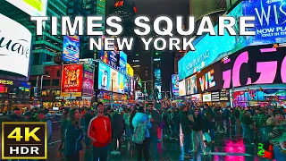 [4K HDR] New York Times Square Walk | December 2023