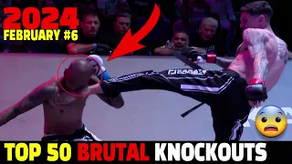 Top 50 Knockouts of February 2024 #6 (Muay Thai•MMA•Kickboxing•Boxing)