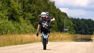 Stunt session Yamaha DT 50 / Doppler 50cc / Wheelies