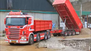 Henning Sejer Pedersen aps - Scania R500 V8 8x4 with cart at work