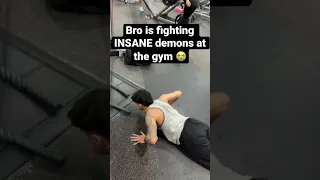 Bro is fighting demons at the gym 😭 #leagueoflegends #lol  #gaming