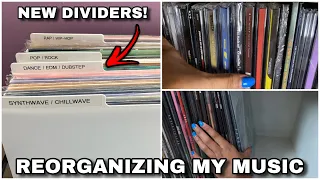 Cleaning My Music Collection | Reorganizing My Record Stand, Vinyl Shelf, & CDs