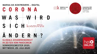 Marsilius kontrovers: Corona – Globale Zusammenarbeit in Zeiten von Pandemien