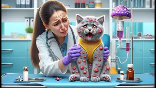 Poor Cat😿Suffers by Eating Poisonous 🍄 | 8 Minutes Compilation Stories 3