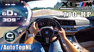 BMW X6M G-POWER *309KM/H* on AUTOBAHN [NO SPEED LIMIT] by AutoTopNL