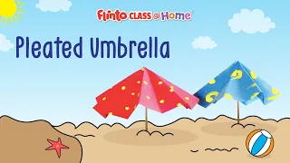 Pleated Umbrella | 5 Minute DIY Easy Craft | Flintoclass@HOME