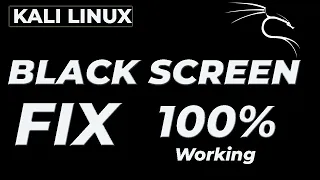 Kali Linux Login Black Screen Error Fix 100%