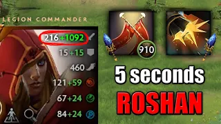 5 seconds ROSHAN [1300 Damage with Double Hit] Ability draft