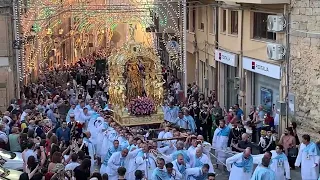 Enna, Madonna A' Muntata: la processione verso il Duomo