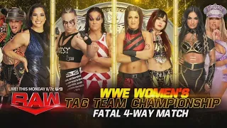 WWE Women's Tag Team Championship Fatal 4-Way Match (Full Match)