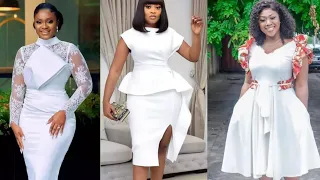 White Asoebi styles// African Dresses 2022 // white lace clothes styles Stunning Elegant.