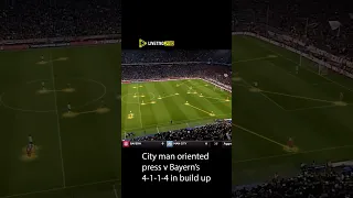 #ManCity man oriented pressing vs #bayernmunich build up in the #championsleague !