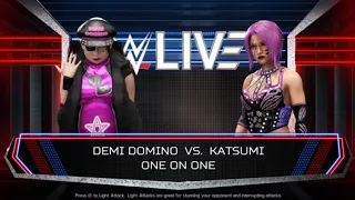 WWE 2K24 Random CAW Match : Demi Domino vs Katsumi