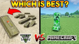 GTA 5 PROXIMITY MINE VS MINECRAFT CREEPER : WHICH IS BEST?