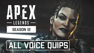 Apex Legends - All Mad Maggie Voice Quips (Intro & Kill Quips)