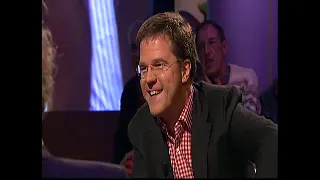 Paul Witteman en Jeroen Pauw interviewen Mark Rutte van de VVD (2005)