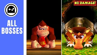 Donkey Kong 64 (N64) - All Bosses - (No Damage)