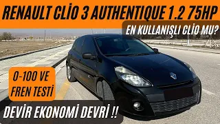 CLIO 3 1.2 AUTHENTIQUE DETAYLI İNCELEME! | DEVİR EKONOMİ DEVRİ | ARTILARI-EKSİLERİ #renault #clio