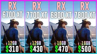 RX 6700 XT  vs RX 7700 XT vs RX 6800 XT vs RX 7800 XT - Test in 15 Games