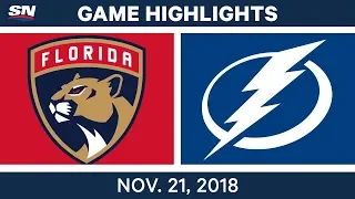 NHL Highlights | Panthers vs. Lightning – Nov. 21, 2018