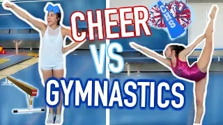 Cheerleader Tries Gymnastics for the First Time!