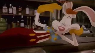 Roger Rabbit Dancing and Break the plates on his head