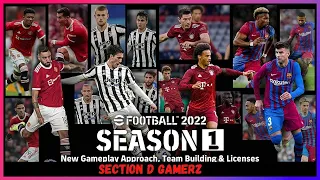 eFootball 2022 (season update) - FC Barcelona vs Manchester United - 2 player gameplay PC