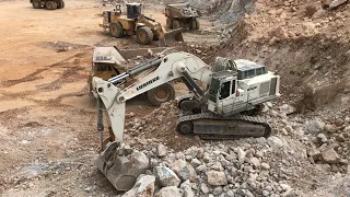 Liebherr 984 Excavator & Caterpillar 992G Wheel Loader Loading Dumpers - Sotiriadis/Labrianidis