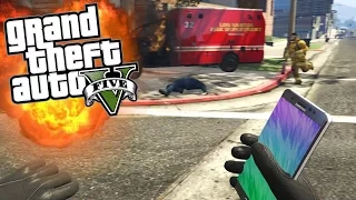 SAMSUNG GALAXY NOTE 7 EXPLODING! (GTA 5 Mods)