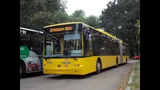 Троллейбус №18|Trolleybus №18 Вул. Сошенка - майдан Незалежності