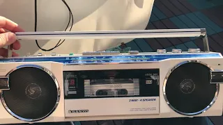 SANYO M-7770K stereo boombox golden era 80s