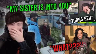 Valkyrae reacts to Yuno hooking her up with Tommy T in front of RayC | GTA RP [NOPIXEL]