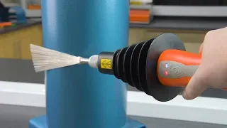 Testing Coating Porosity using an Elcometer Continuous DC High Voltage Holiday Detector