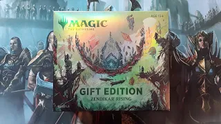 Zendikar Rising: opening of the Gift Edition bundle, mtg, Magic The Gathering cards!