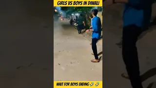 Girls vs Boys in Diwali | Wait for boys ending 😂😂 #shorts #diwali #festival