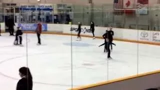 6 yr old figure skater: Double Salchow (getting better!)