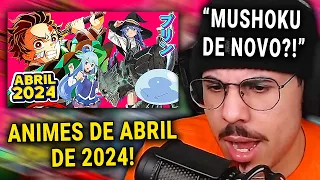 SÓ VAI TER ANIME BOM EM ABRIL DE 2024? GUIA DE TEMPORADA DO PURIN! | Michi Reage (Purin)