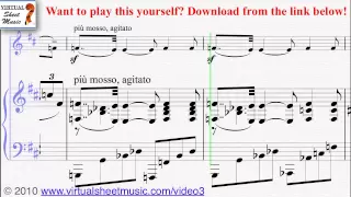 Massenet's Meditation from Thais piano and violin sheet music - Video Score