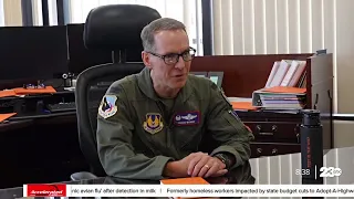 EAFB Col. Wickert sits down with 23 ABC reporter Steve Virgen