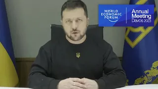 Special Address by Volodymyr Zelenskyy, President of Ukraine | Davos 2023