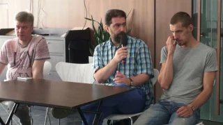 Artist talk #8 Константин Учитель, Максим Фомин, Владимир Кузнецов, Андрей Пронин