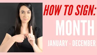 How To Sign Month & January-December - Learn American Sign Language ASL