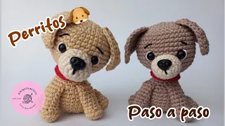 Perritos tejidos a crochet (amigurumi paso a paso) 🐶