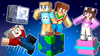 ATRAPADOS en un BLOQUE en el ESPACIO 🚀😂 en MINECRAFT con SILVIOGAMER y PANCRACIO